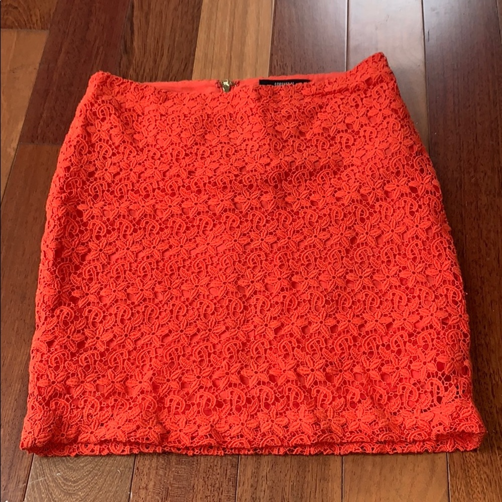 Forever 21 coral skirt
